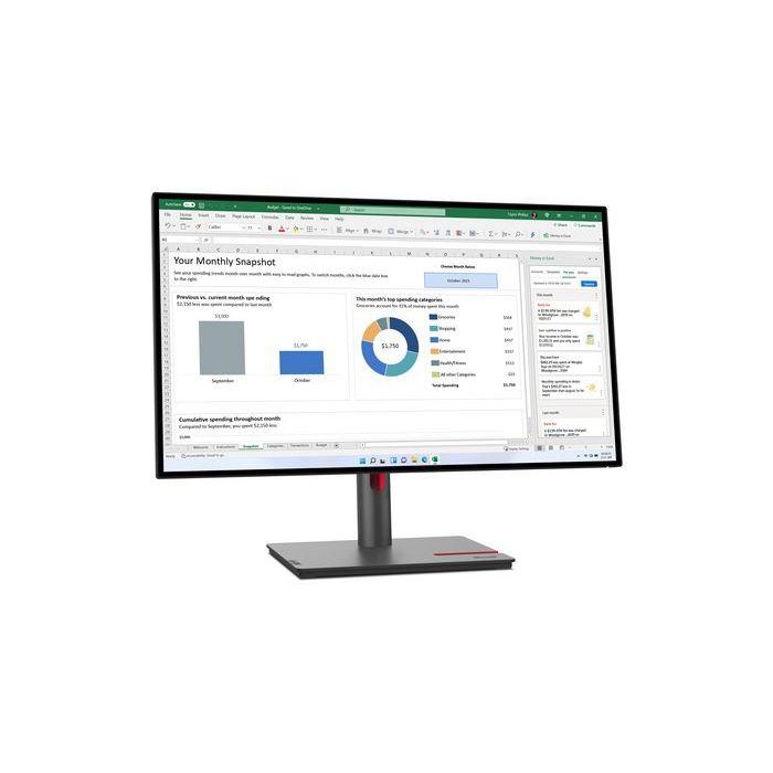 Lenovo Monitor 27" (68.6 cm) Quad HD (QHD) 2560x1440 IPS W-LED 6ms 16:9 350 cd/m² HDMI DisplayPort USB 2