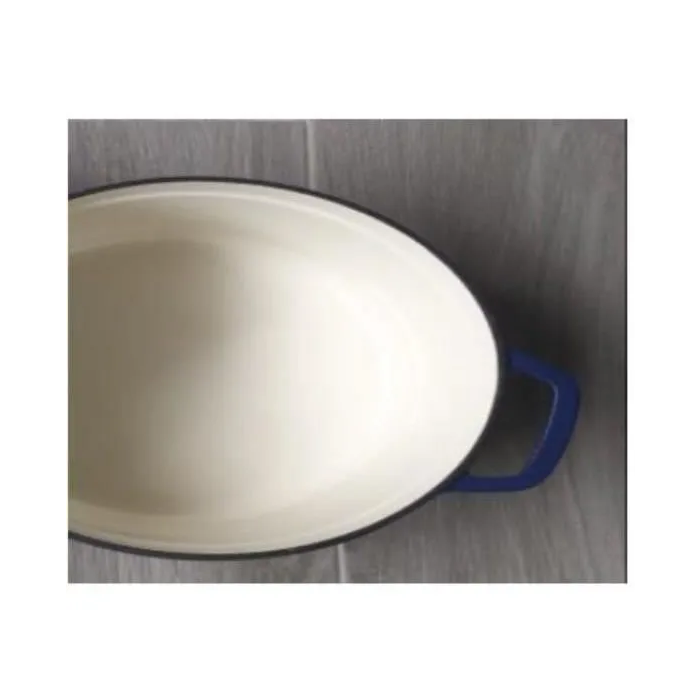 GSW Blue Magic Cocotte 33 x 26 cm Hierro Fundido Esmaltado Azul Todas las Fuentes de Calor Inducción 1