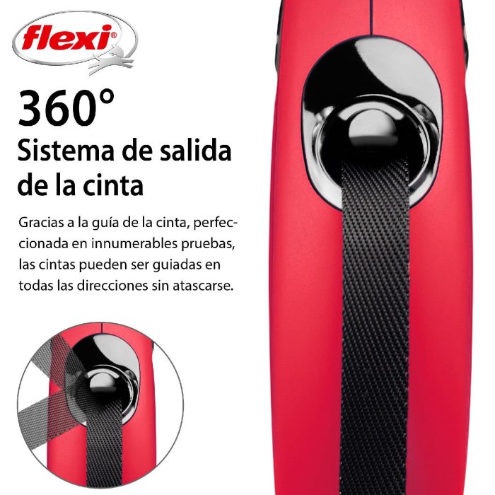 Correa para Perro Flexi New Classic 5m Rojo Talla S 1