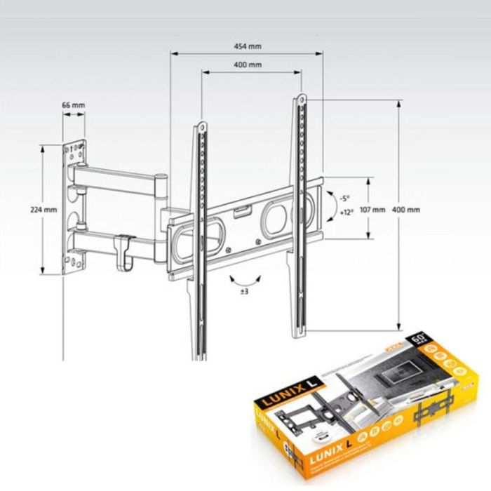 Soporte TV Axil AC0592E 26"-60" 30 Kg 60" 26" 30 Kg 1 Soporte TV Axil AC0592E 26"-60" 30 Kg 60" 26" 30 Kg 1