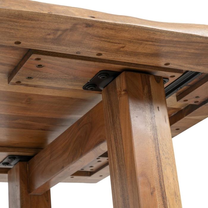 Mesa Comedor Marrón Madera de Acacia 240 X 100 X 76 cm