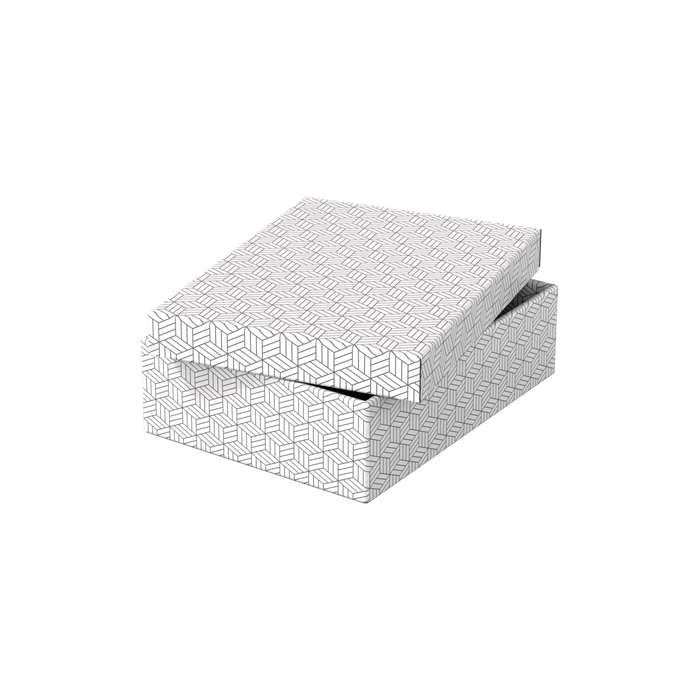 Esselte Caja de Almacenamiento de Cartón Blanco con Asas, 360x265x100 mm, Pack 3 Unidades 2