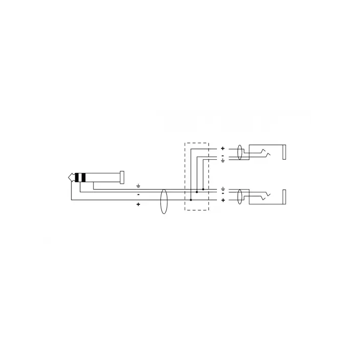 Cordial Cable Y Mini-Jack Estéreo/2 Mini-Jacks Estéreo Hembra 30 Cm 1