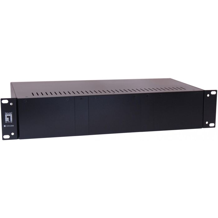 LevelOne CVH-2000 Chasis para 14 Convertidores de Medios 19" Montaje en Rack Negro