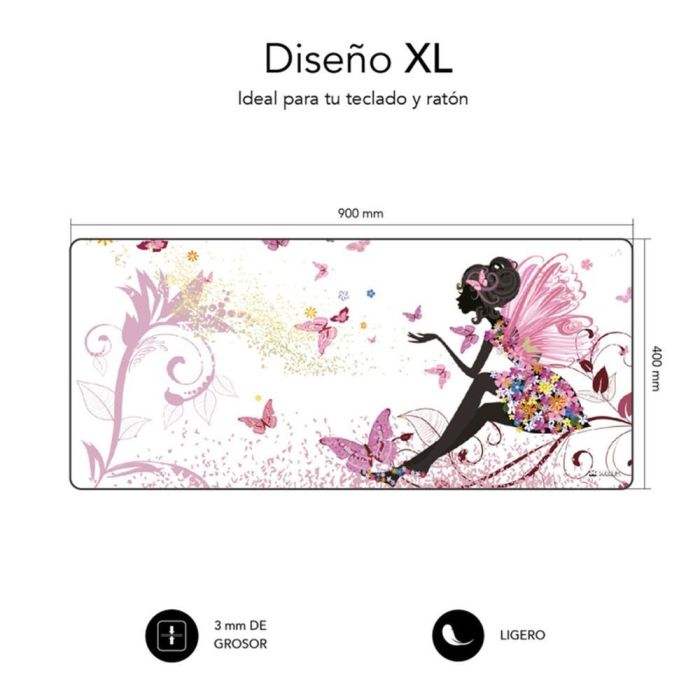 SUBBLIM Alfombrilla Hada XL Mouse Pad 900x400x3 1