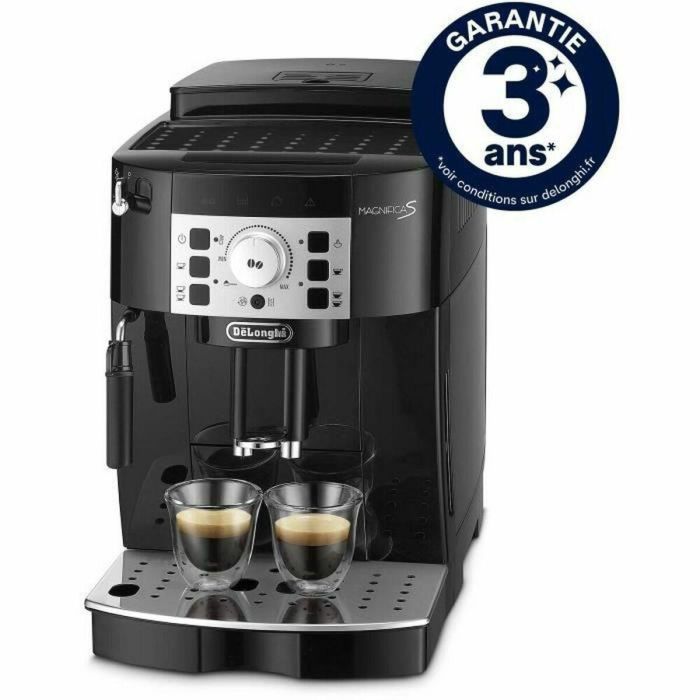 Delonghi ECAM22.140.B Cafetera Automática Magnifica S con Molinillo de Café, Sistema Capuchino, Granos y Molido, 2 Tazas, Negro Delonghi ECAM22.140.B Cafetera Automática Magnifica S con Molinillo de Café, Sistema Capuchino, Granos y Molido, 2 Tazas, Negro