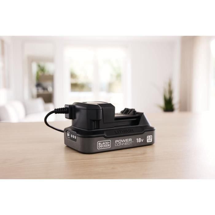 Kit de inicio con batería de 18 V y 2 Ah + cargador de 1 A - BLACK&DECKER - BDL2018S1B-QW 3