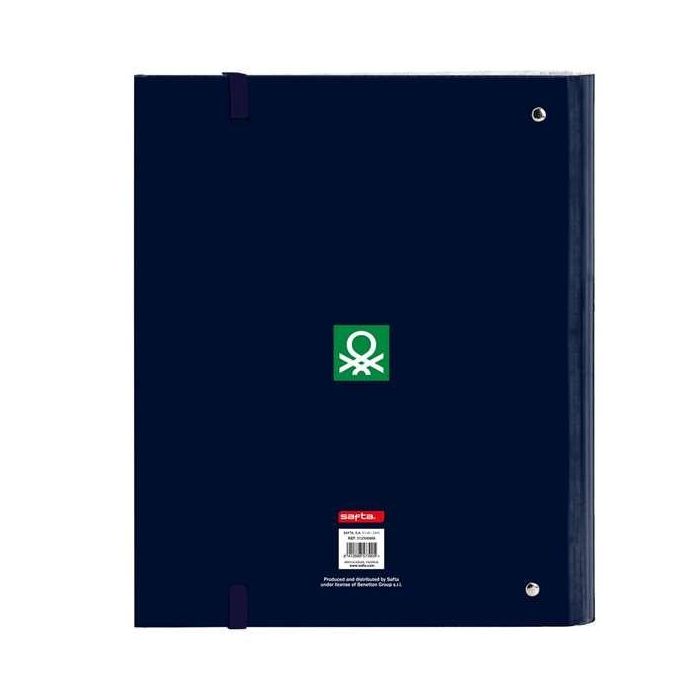 Carpeta de anillas Benetton Flag Azul marino 27 x 32 x 3.5 cm 1 Carpeta de anillas Benetton Flag Azul marino 27 x 32 x 3.5 cm 1