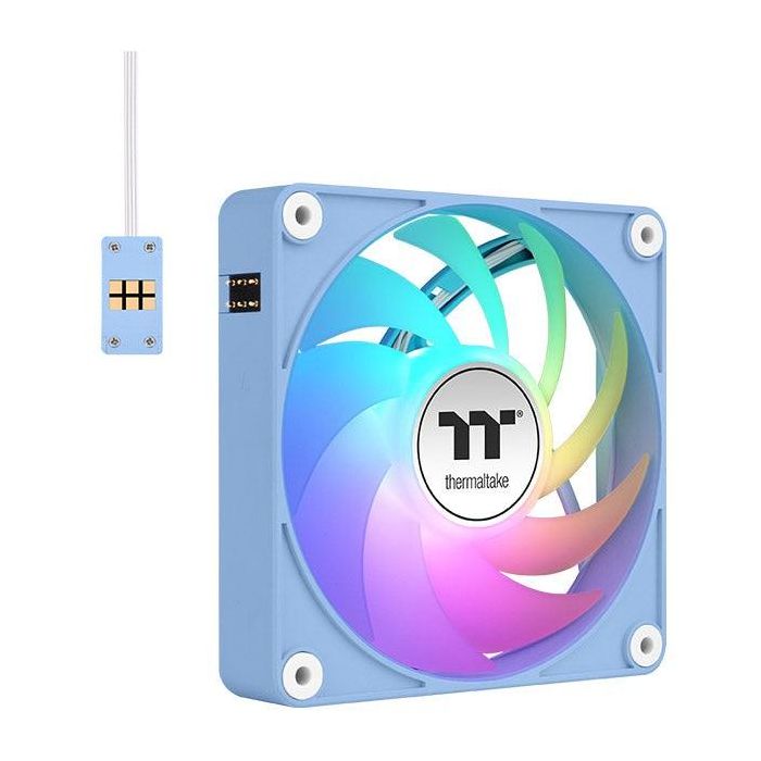 Thermaltake CL-F196-PL12BU-A Ventilador de Refrigeración Carcasa PC 12 cm Azul 68 CFM Pack 3 Unidades Rodamiento Hidráulico
