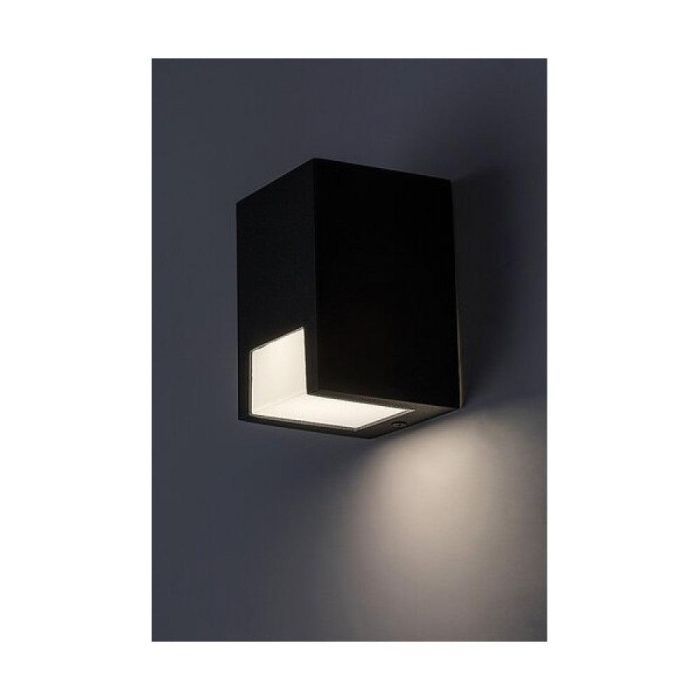 RABALUX RAB-77054 Aplique de Pared Exterior Cernon GU10 IP44 de Aluminio Negro Moderno Minimalista para Terraza y Jardín 3 RABALUX RAB-77054 Aplique de Pared Exterior Cernon GU10 IP44 de Aluminio Negro Moderno Minimalista para Terraza y Jardín 3