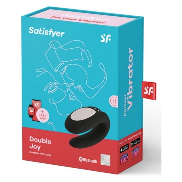 Satisfyer Double joy vibrador parejas negro negro 1 Satisfyer Double joy vibrador parejas negro negro 1