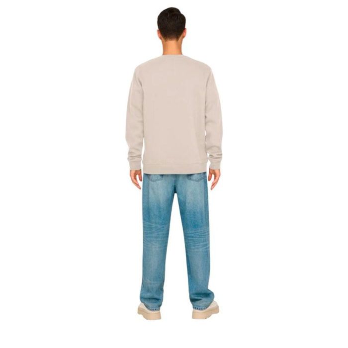 Sudadera sin Capucha Hombre Only & Sons Onsdawson Reg Crew Vd Blanco M