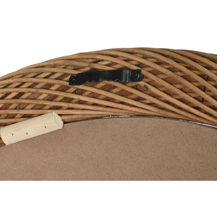 Espejo de pared Home ESPRIT Marrón claro Natural Urbano 72 x 7 x 72 cm 1