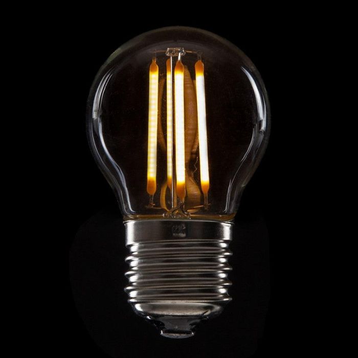 Bombilla LED E27 4W 288Lm 2000ºK Filamento G45 40.000H [HO-LF-G45-E27-4W-WW]