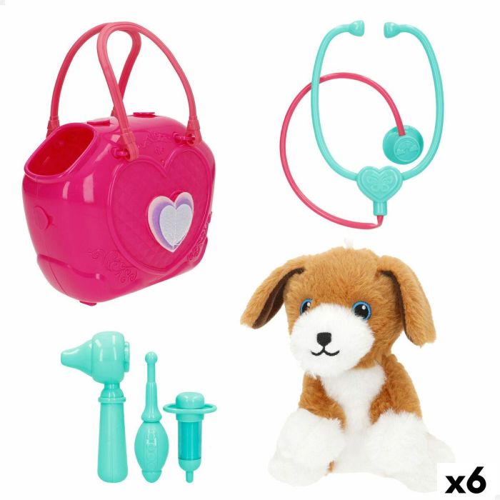Peluche Colorbaby Felpa Plástico 10 x 17 x 9 cm (6 Unidades) Peluche Colorbaby Felpa Plástico 10 x 17 x 9 cm (6 Unidades)