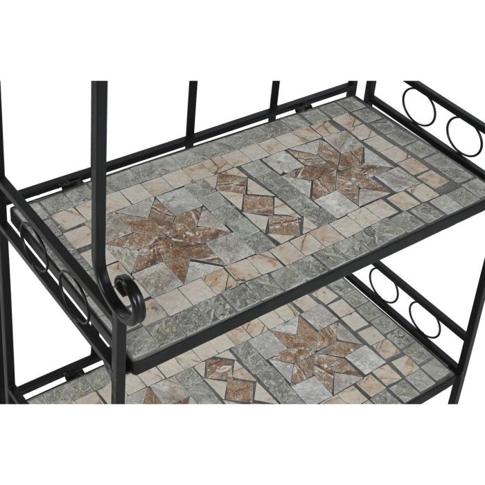 Estantería Home ESPRIT Negro Multicolor Cerámica Forja 3 Estantes 54 x 29 x 121 cm 58 x 31,5 x 117 cm 4 Estantería Home ESPRIT Negro Multicolor Cerámica Forja 3 Estantes 54 x 29 x 121 cm 58 x 31,5 x 117 cm 4