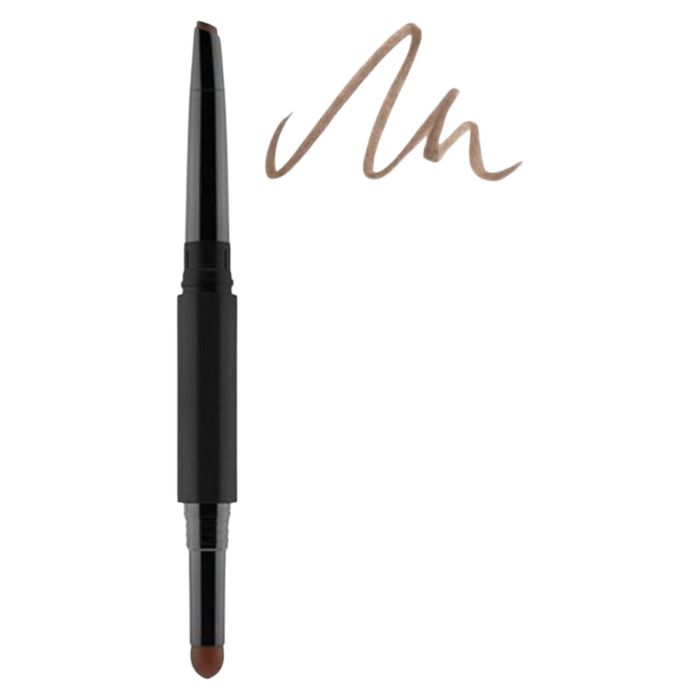 Long Lasting, Doble, Lápiz de crema para cejas, 002, Marrón, 0.5 g