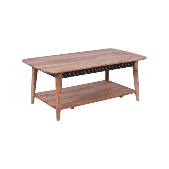 Mesa Centro Moderno DKD Home Decor Negro Natural 60 x 45 x 117 cm 1