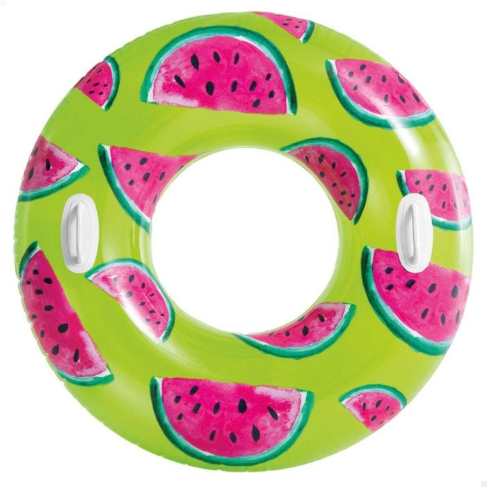 Flotador Hinchable Donut Intex Tropical Fruits Ø 107 cm (12 Unidades) 4 Flotador Hinchable Donut Intex Tropical Fruits Ø 107 cm (12 Unidades) 4
