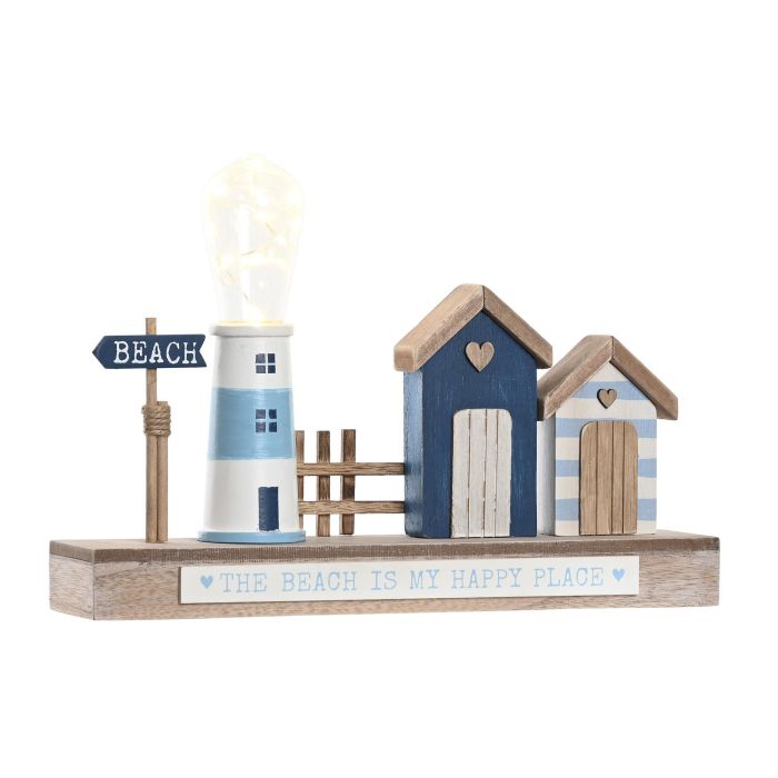 Decoracion Luminosa Mediterraneo DKD Home Decor Azul Blanco 6.8 x 23 x 32 cm 3