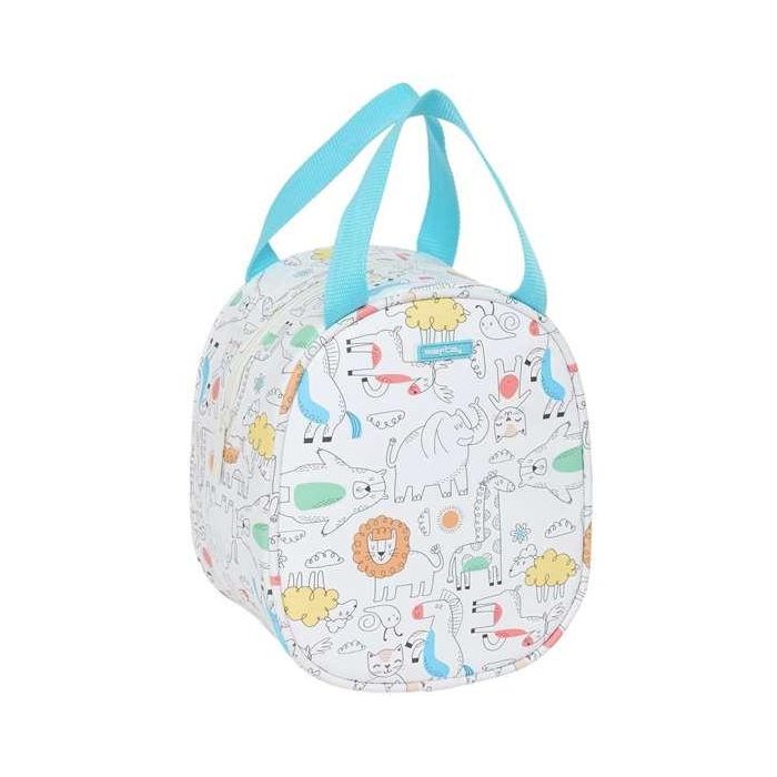 Portameriendas Térmico Safta Zoo Beige 19 x 22 x 14 cm