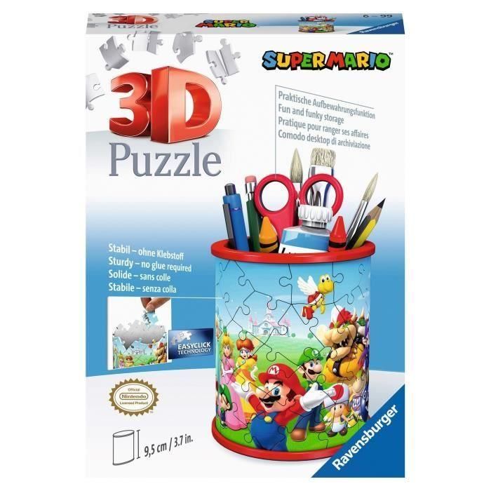 Ravensburger 11255 Portalápices 3D Puzzle Super Mario para Montar | Edad +8 años 1 Ravensburger 11255 Portalápices 3D Puzzle Super Mario para Montar | Edad +8 años 1