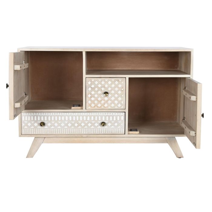 DKD Home Decor Buffet Boho Blanco Natural Mango 42 x 75 x 115 cm 7