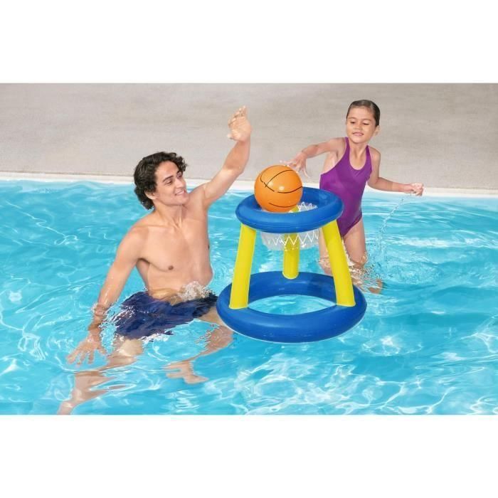 Aro de baloncesto flotante, pelota, 3 aros, diámetro 61 cm 3 Aro de baloncesto flotante, pelota, 3 aros, diámetro 61 cm 3