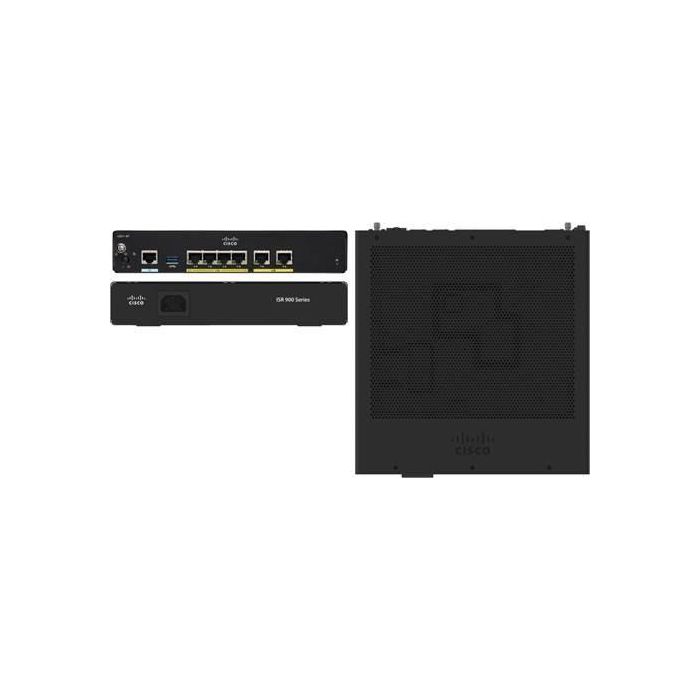 Cisco C921-4PLTEGB Router ISR 900 Ethernet WAN Gigabit 4G LTE (Non-US) con 4 Puertos LAN y Soporte USB