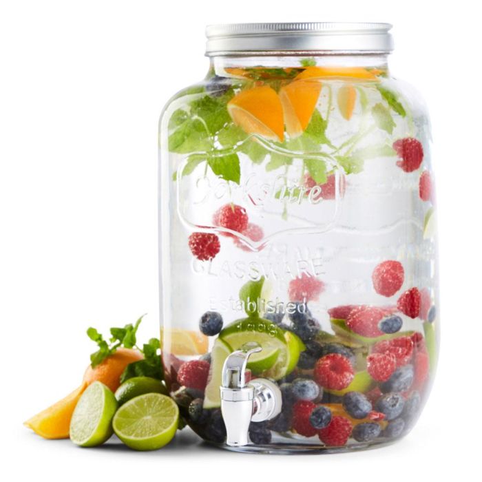 Day Dispensador Bebida 4 L Cristal Con Tapa Metal 6