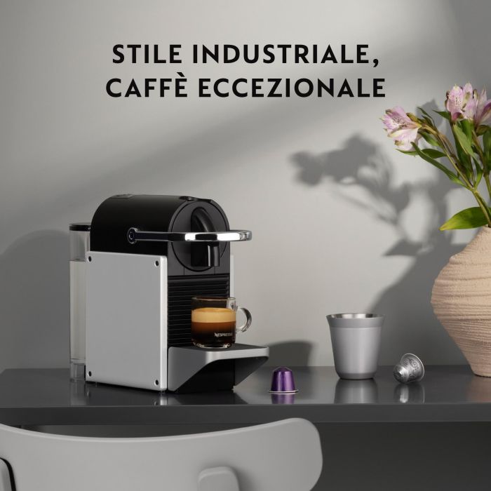 DeLonghi Máquina de Café Nespresso Pixie EN127.BL Plata/Negra 1 DeLonghi Máquina de Café Nespresso Pixie EN127.BL Plata/Negra 1