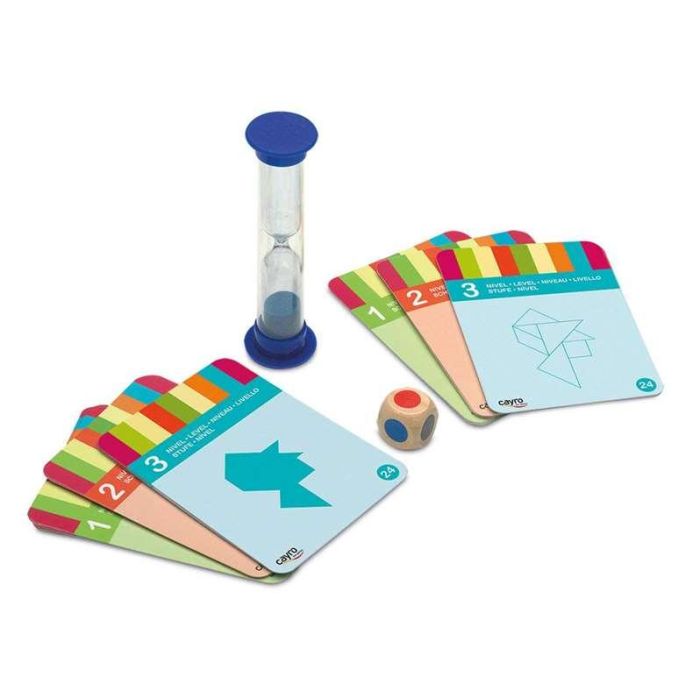 Cayro Juego de 4 Tangrams de Madera - Hasta 4 Jugadores, 3 Niveles de Dificultad, Medidas 31,5x18x3 cm, Edad 5+ años 1 Cayro Juego de 4 Tangrams de Madera - Hasta 4 Jugadores, 3 Niveles de Dificultad, Medidas 31,5x18x3 cm, Edad 5+ años 1