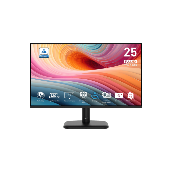 MSI MONITOR PRO MP251L E2. 24.5" PLANO. IPS. 1920x1080. 120Hz. NEGRO. 0 MSI MONITOR PRO MP251L E2. 24.5" PLANO. IPS. 1920x1080. 120Hz. NEGRO. 0