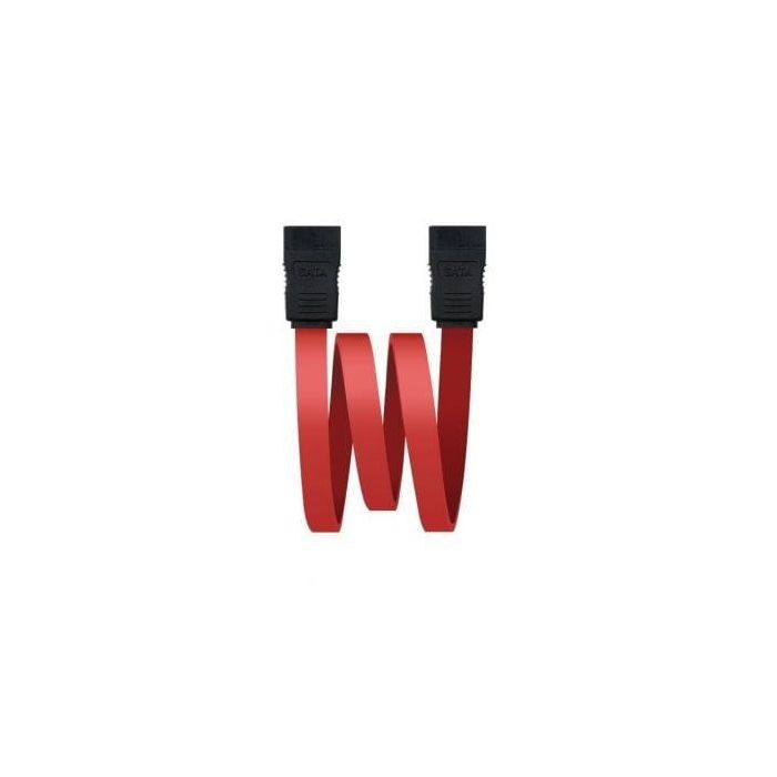 Nanocable 10.18.0101-OEM Cable de Datos SATA Hembra a Hembra 50 cm Rojo, hasta 3 Gbps, ideal para Discos Duros y SSD OEM 1