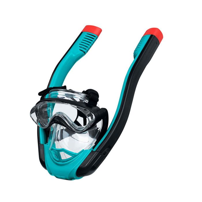 Bestway Snorkel Doble Tubo Valvula de Purga Antivaho L/XL +12 Años Playa y Piscina 24058