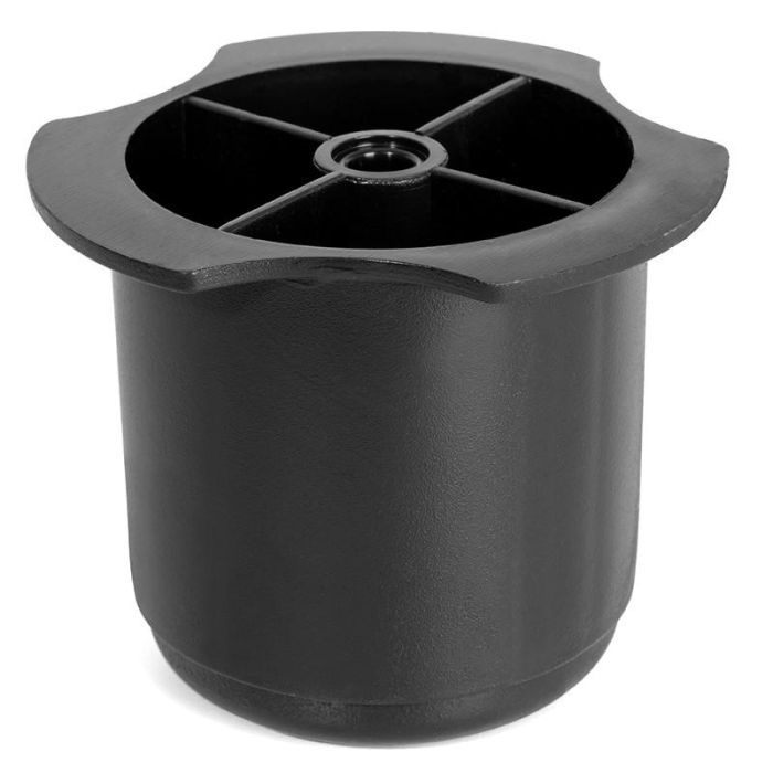 Q&Q Pata Plástico Prima Ø56 H60 Negro para Tornillo Rosca Madera