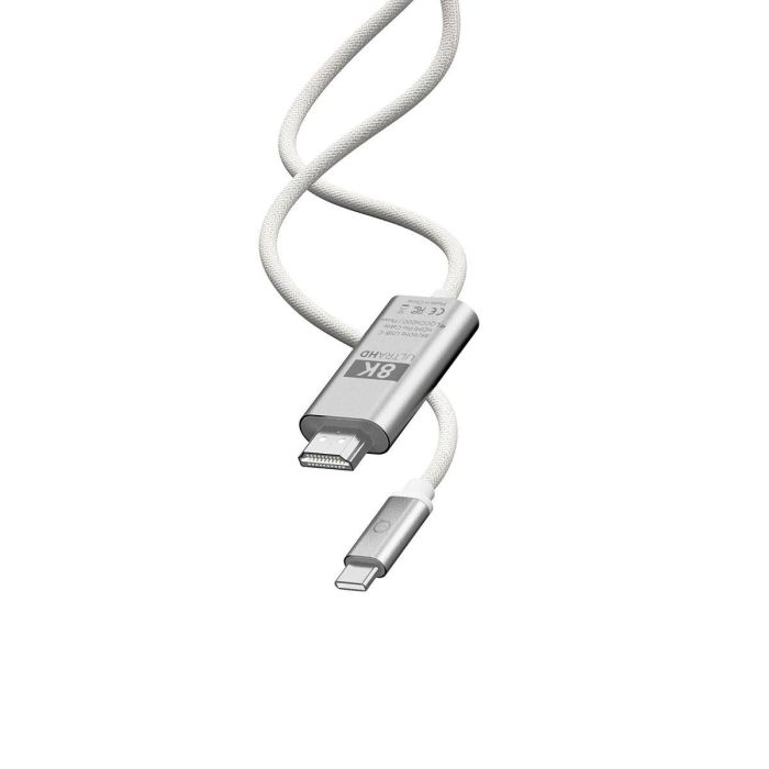Cable USB Linq Byelements LQCCH200 Gris 2 m 7