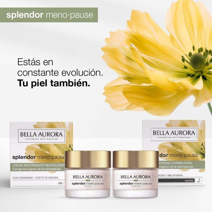 Bella Aurora SPLENDOR Menopause Noche, Crema Antiedad Noche 50 ml – Regeneración, Firmeza y Luminosidad para Piel Madura 1 Bella Aurora SPLENDOR Menopause Noche, Crema Antiedad Noche 50 ml – Regeneración, Firmeza y Luminosidad para Piel Madura 1