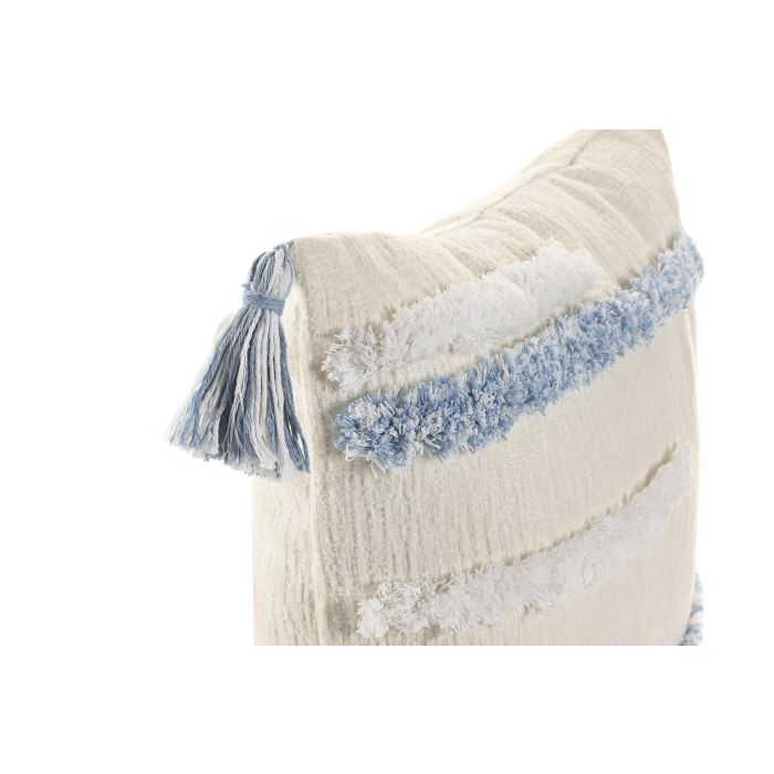 Cojin Urban DKD Home Decor Blanco Azul 45 x 45 cm (2 Unidades) 1