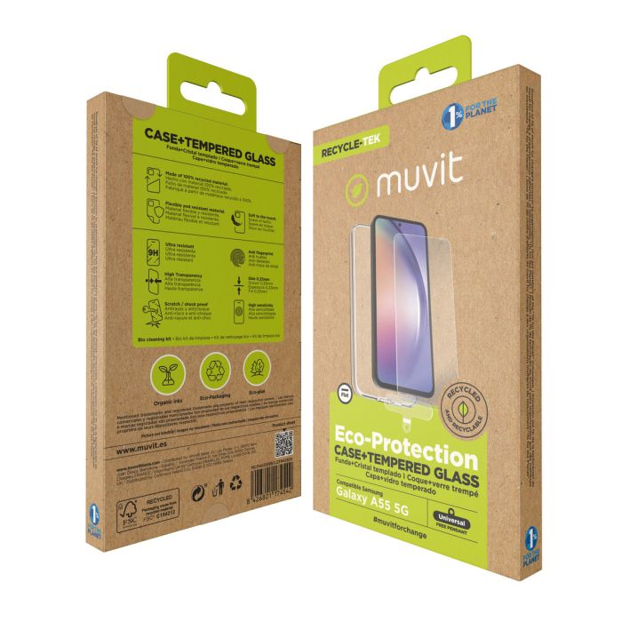 Funda y Protector para Móvil Muvit for Change Galaxy A55 5G Samsung Galaxy A56 2 Funda y Protector para Móvil Muvit for Change Galaxy A55 5G Samsung Galaxy A56 2