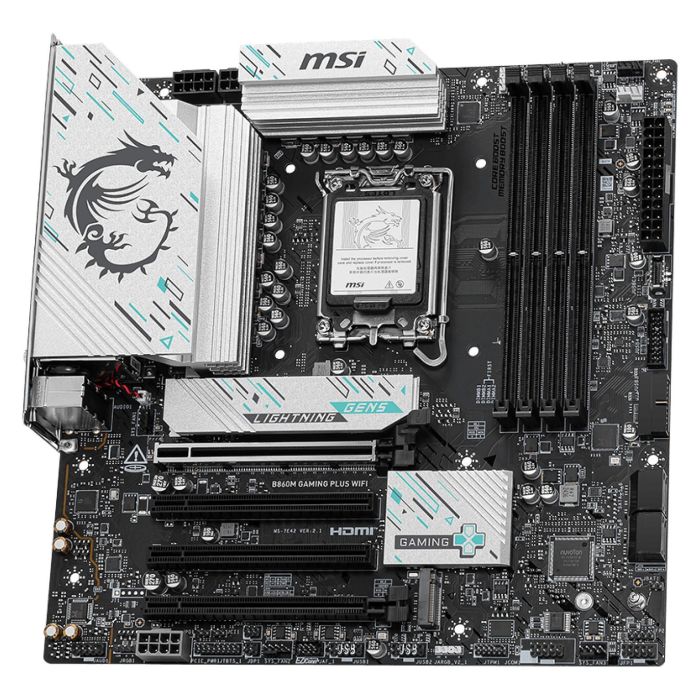 MSI B860M GAMING PLUS WiFi Placa Base Intel B860 LGA 1851 micro ATX DDR5 Wi-Fi 7 2