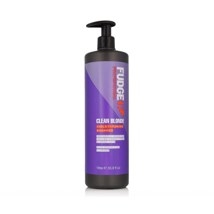 Fudge Clean Blonde Violet Shampoo Champú Matizador Morado 1000 mL