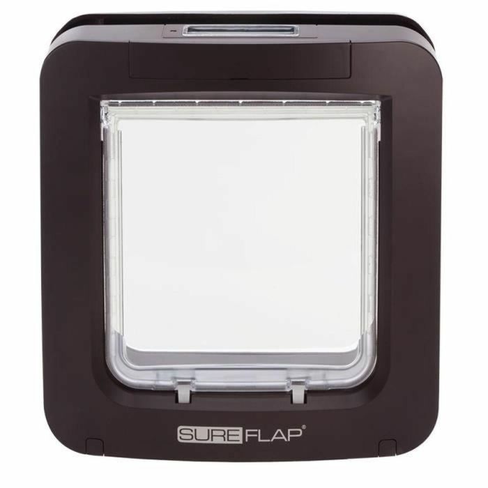 Sureflap Solapa Electrónica Grande Marrón Lector de Microchip para Gatos y Perros Pequeños - Evita Intrusos (Hasta 32 Chips)