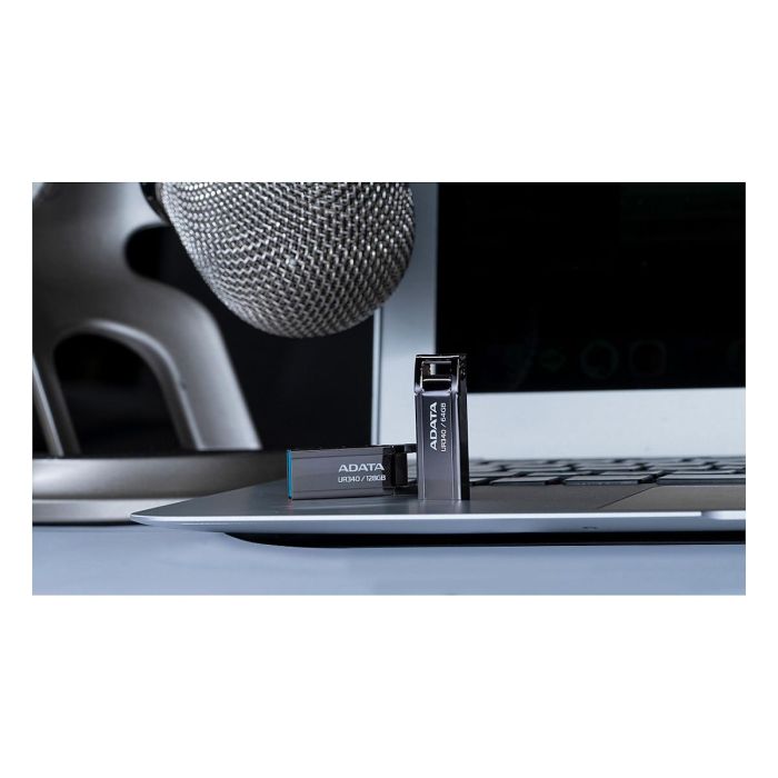 ADATA USB 3.2 Ur340 64GB Metal Negro AROY-UR340-64GBK - Pendrive, Lápiz USB, Hasta 100MB/s Lectura ADATA USB 3.2 Ur340 64GB Metal Negro AROY-UR340-64GBK - Pendrive, Lápiz USB, Hasta 100MB/s Lectura