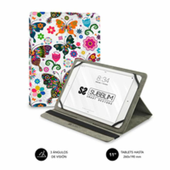 Funda para Tablet Subblim SUBCUT-4TC013 Multicolor Mariposas 11" 5