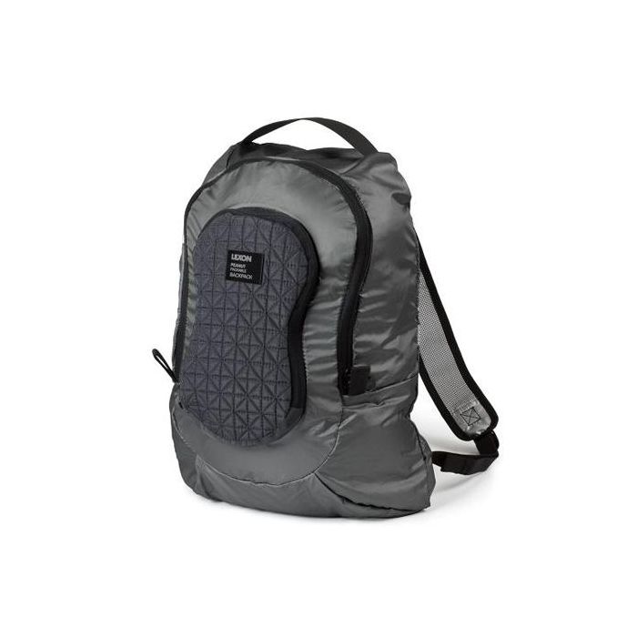 Lexon mochila plegable en bolsa gris Lexon mochila plegable en bolsa gris