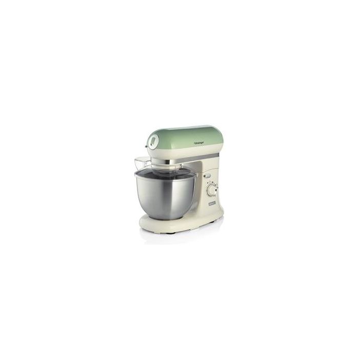 Ariete 1588/04 Robot de Cocina Vintage Verde, Bol de Acero Inoxidable, 10 Velocidades, Función Pulse Ariete 1588/04 Robot de Cocina Vintage Verde, Bol de Acero Inoxidable, 10 Velocidades, Función Pulse