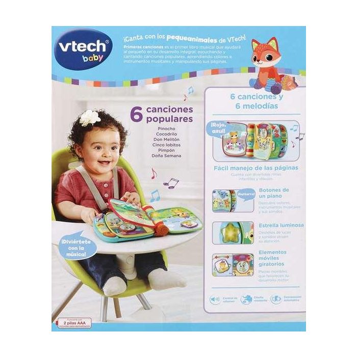 Libro Interactivo Primeras Canciones 80-166777 V-Tech 1 Libro Interactivo Primeras Canciones 80-166777 V-Tech 1
