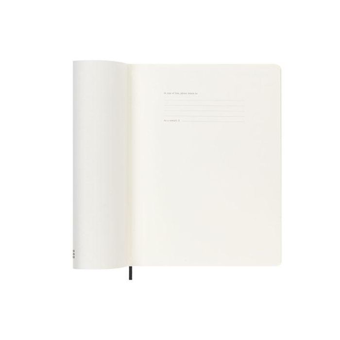 Moleskine DSB12WN4Y26 Agenda Semanal 12 Meses 2026 Tapa Blanda XL (19x25 cm) Negra con Página de Notas