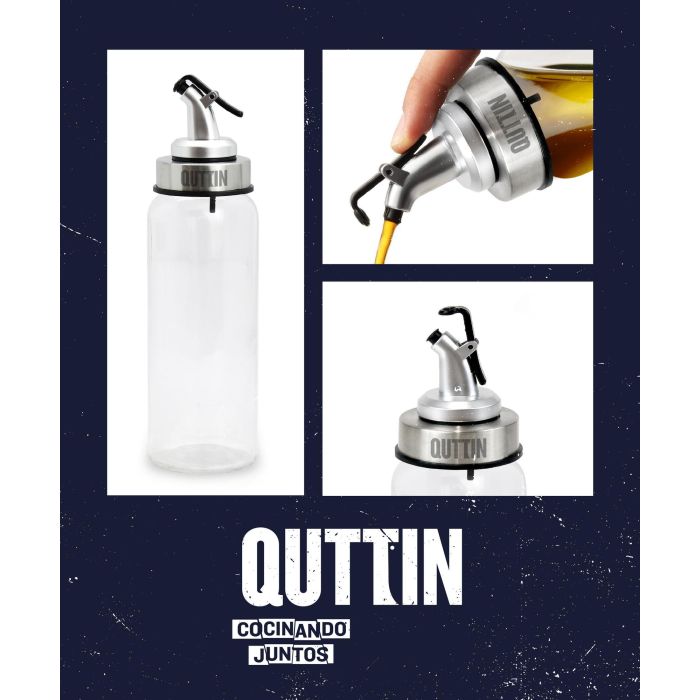 Aceitera de vidrio 250 ml con tapón Qutt - Inde (12 Unidades) 6 Aceitera de vidrio 250 ml con tapón Qutt - Inde (12 Unidades) 6